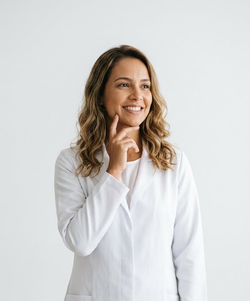 Marina Bastos em seu consultório